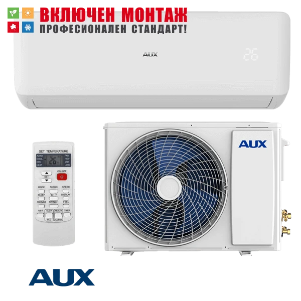 Инверторен климатик Aux ASW-H24F7B4 / FAR3DI-B9 Freedom, 24000 BTU, клас А++