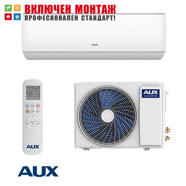 Инверторен климатик Aux ASW-H09B5C4 / JOR3DI-C3 J-Smart, 9000 BTU, клас А++