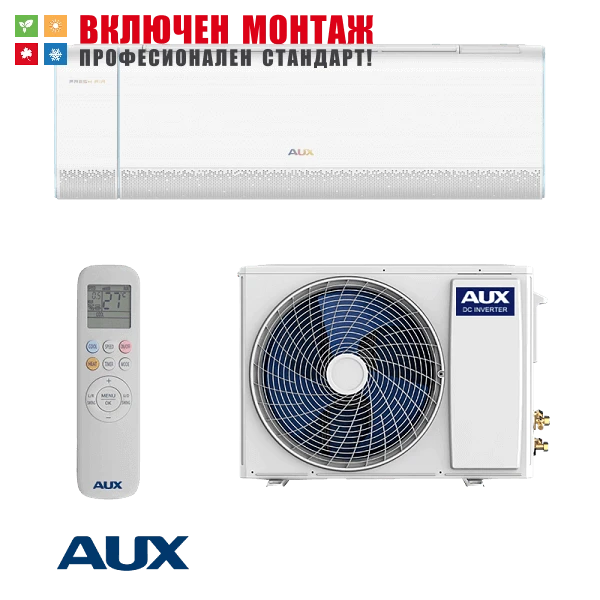 Инверторен климатик Aux Q-Plus ASW-H12B5C4 / BQAR3DI-C1 Fresh Air, 12000 BTU, клас А++