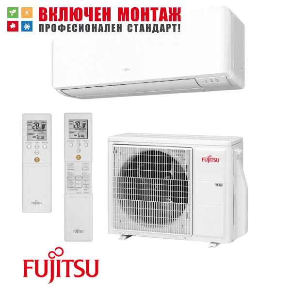 Инверторен климатик Fujitsu ASYG12KMCC / AOYG12KMCC, 12000 BTU, клас A++