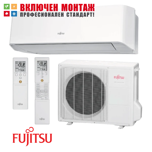 Инверторен климатик Fujitsu ASYG12LMCE / AOYG12LMCE, 12000 BTU, клас A++