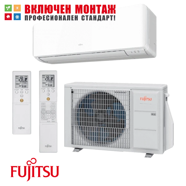 Инверторен климатик Fujitsu ASYG14KMCC / AOYG14KMCC, 14000 BTU, клас A++