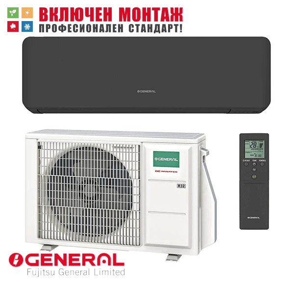 Инверторен климатик Fujitsu General ASHH12KMCG-B / AOHH12KMCG WiFi, 12000 BTU, клас A++