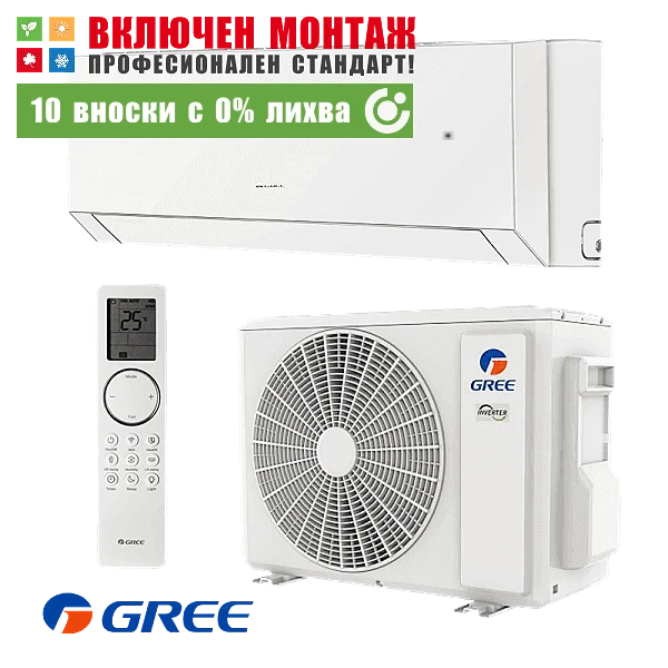 Инверторен климатик Gree Clivia GWH24AUDXF / K6DNA2A, 24000 BTU, клас A++