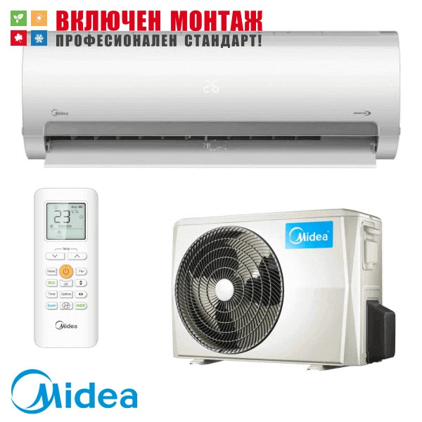 Инверторен климатик Midea MA2-12NXD0 / MA-12N8D0 Prime, 12000 BTU, клас А++