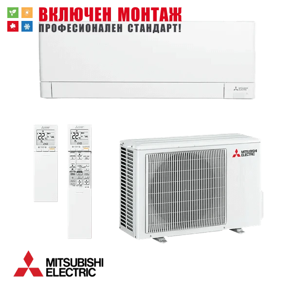 Инверторен климатик Mitsubishi Electric MSZ-AY35VGK / MUZ-AY35VG + WiFi, 12000 BTU, клас A+++