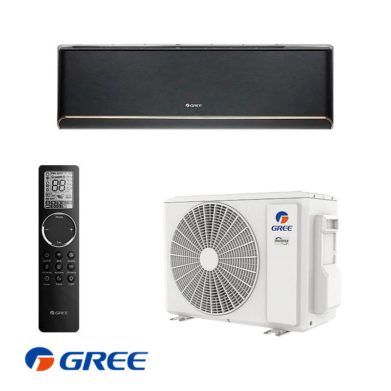 Инверторен климатик Gree GWH09AVCXB-K6DNA1B Airy Black, 9 000 BTU, Клас А+++/A++, 22 dB, Фреон R32