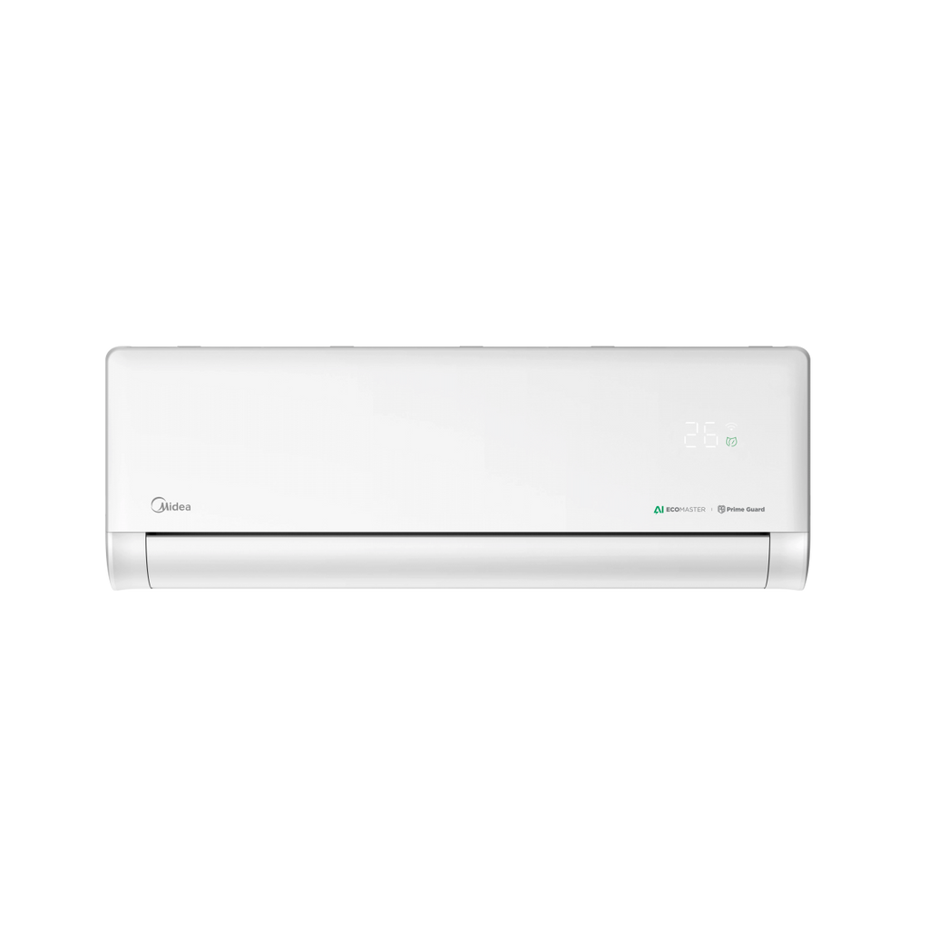 Инверторен климатик Midea Solstice Matte White AI EZ-09RD6-I/EZ-09RD6H-O, 9 000 BTU, Клас А+++/A++, 19 dB, Фреон R32