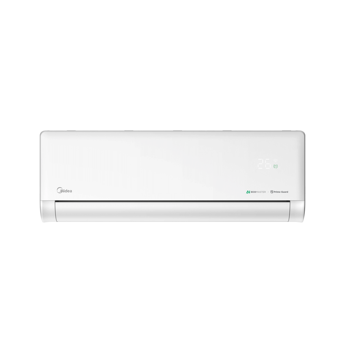 Инверторен климатик Midea Solstice Matte White AI EZ-09RD6-I/EZ-09RD6H-O, 9 000 BTU, Клас А+++/A++, 19 dB, Фреон R32