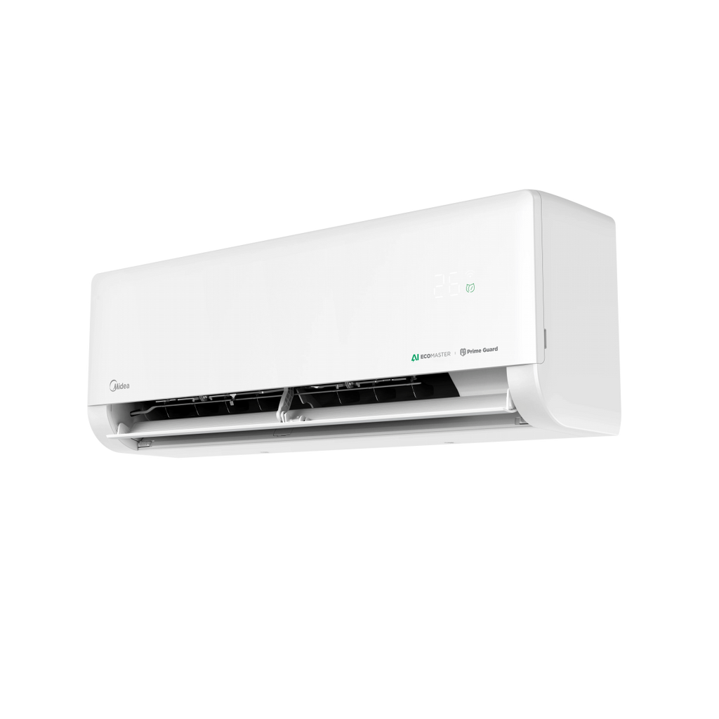 Инверторен климатик Midea Solstice Matte White AI EZ-09RD6-I/EZ-09RD6H-O, 9 000 BTU, Клас А+++/A++, 19 dB, Фреон R32