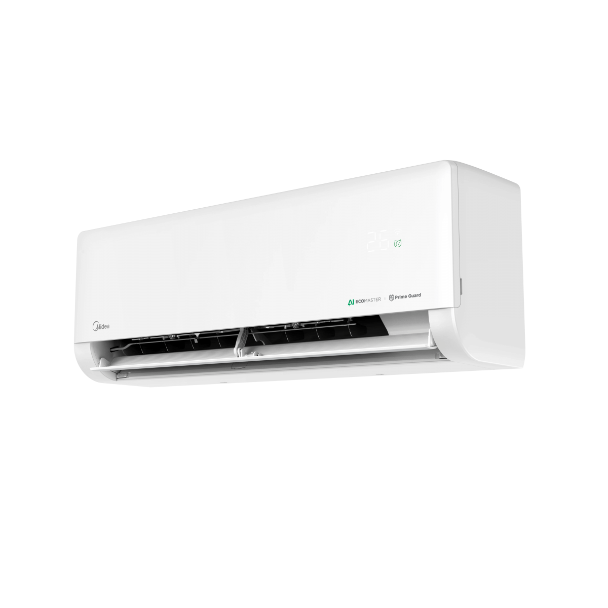 Инверторен климатик Midea Solstice Matte White AI EZ-09RD6-I/EZ-09RD6H-O, 9 000 BTU, Клас А+++/A++, 19 dB, Фреон R32