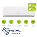 Инверторен климатик Crystal Quartz CHI-09H-KA/CHO-09H-KA, 9 000 BTU, Клас А+++/А++, 25 dB, Фреон R32