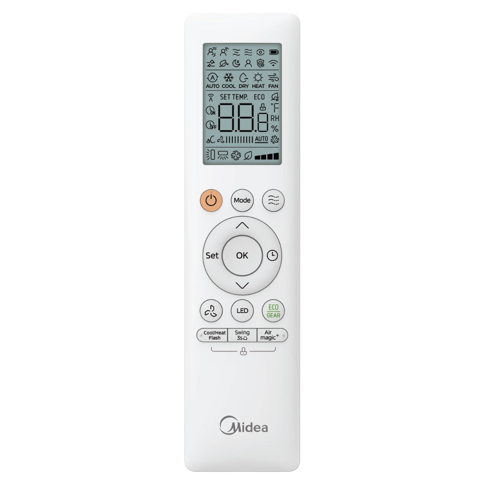 Инверторен климатик Midea Breezeless E CB1-09HRFN8-I/CB1-09HFNX - O, 9 000 BTU, Клас А++/А+, 19 dB, Фреон R32