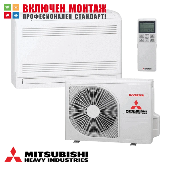 Подов климатик Mitsubishi Heavy Industries Premium SRF25ZS-W / SRC25ZS-W2, 9000 BTU, клас A++