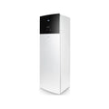 Daikin Altherma 3 EAVX16S23D6V heat pump showing components and control panel for heating, cooling, and hot water systems.
