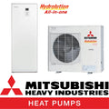 Термопомпа Mitsubishi Heavy Industries HMA100-S / FDCW100VNX-A Hydrolution All-in-one, 11 kW, отопление, охлаждане и БГВ