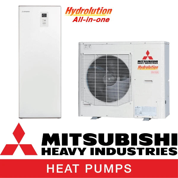 Термопомпа Mitsubishi Heavy Industries HMA100-S / FDCW100VNX-A Hydrolution All-in-one, 11 kW, отопление, охлаждане и БГВ