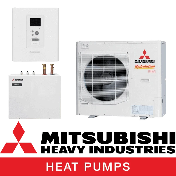 Термопомпа Mitsubishi Heavy Industries HSB100-W / FDCW100VNX-A Hydrolution, 11 kW, отопление, охлаждане и БГВ