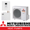 Термопомпа Mitsubishi Heavy Industries HSB100-W / FDCW71VNX-W Hydrolution, 8 kW, отопление, охлаждане и БГВ