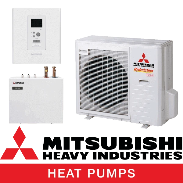 Термопомпа Mitsubishi Heavy Industries HSB100-W / FDCW71VNX-W Hydrolution, 8 kW, отопление, охлаждане и БГВ